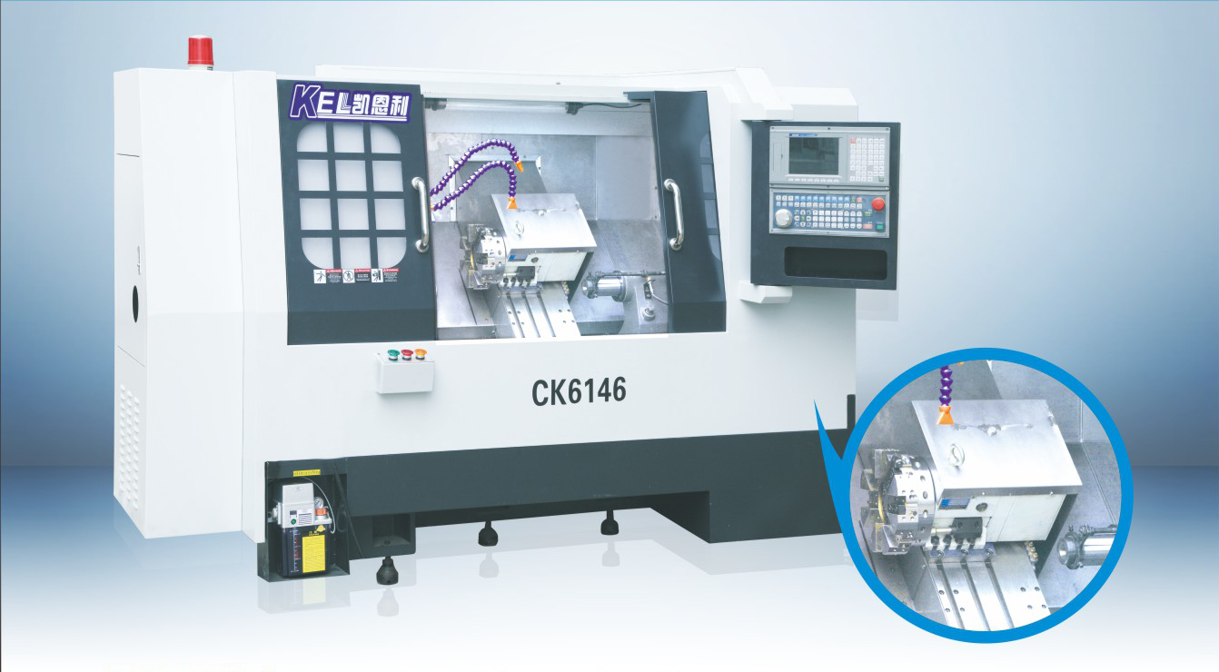 46 刀塔型 帶尾座（ 45度斜床身 線軌機）CKX6146D-W